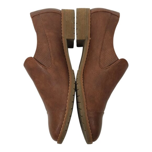 Euro Soft Sofft Wavery Loafer Women Size 7 M Brown Toffee Faux Leather Slip On - Picture 10 of 16